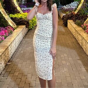 Floral cream/yellow Dress